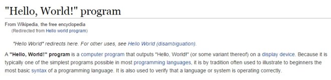 Hello World