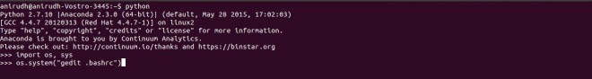Open Text Editor from Command Line using Python openGeditFromPythonInCommandPrompt